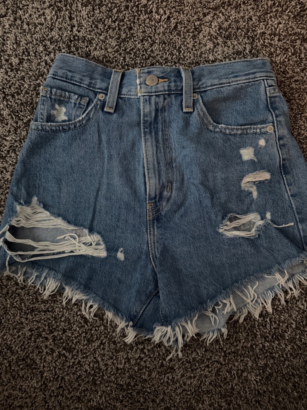 Levi's high rise mom shorts